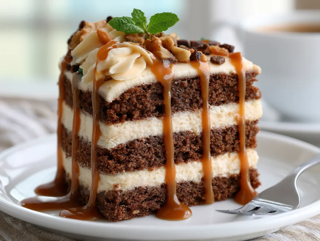 Moist Coffee Caramel Cake Recipe