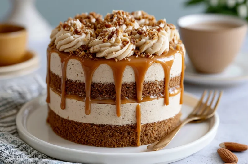 Moist Coffee Caramel Cake Recipe