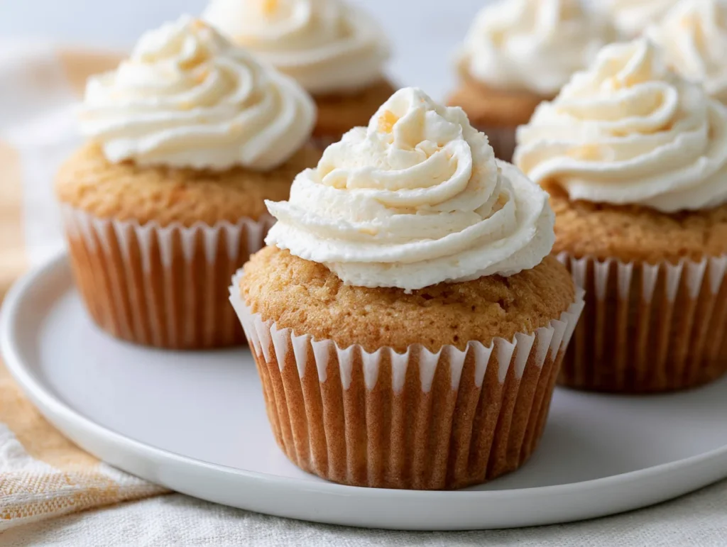 Moist Peach Cream Cheese Cupcakes Recipe