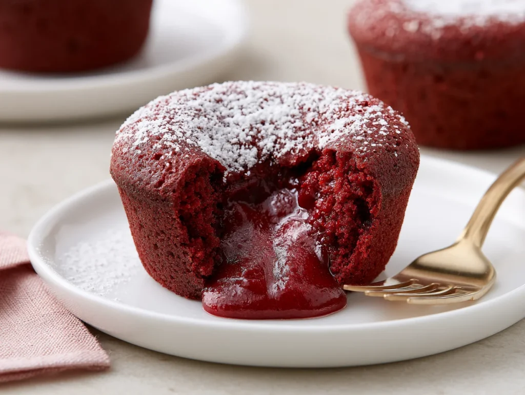 Molten Red Velvet Lava Cupcakes Recipe
