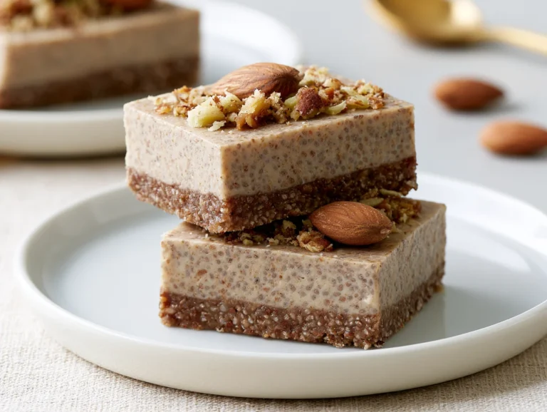 No Bake Chia Pudding Bars Recipe