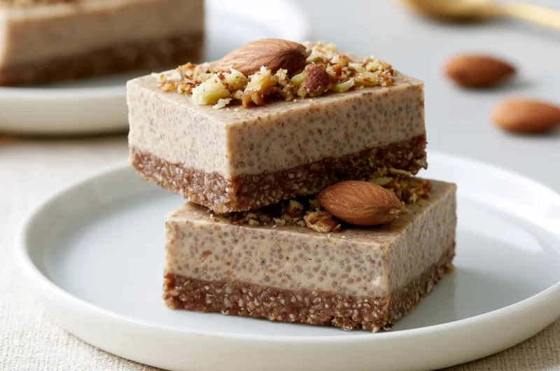 No Bake Chia Pudding Bars Recipe