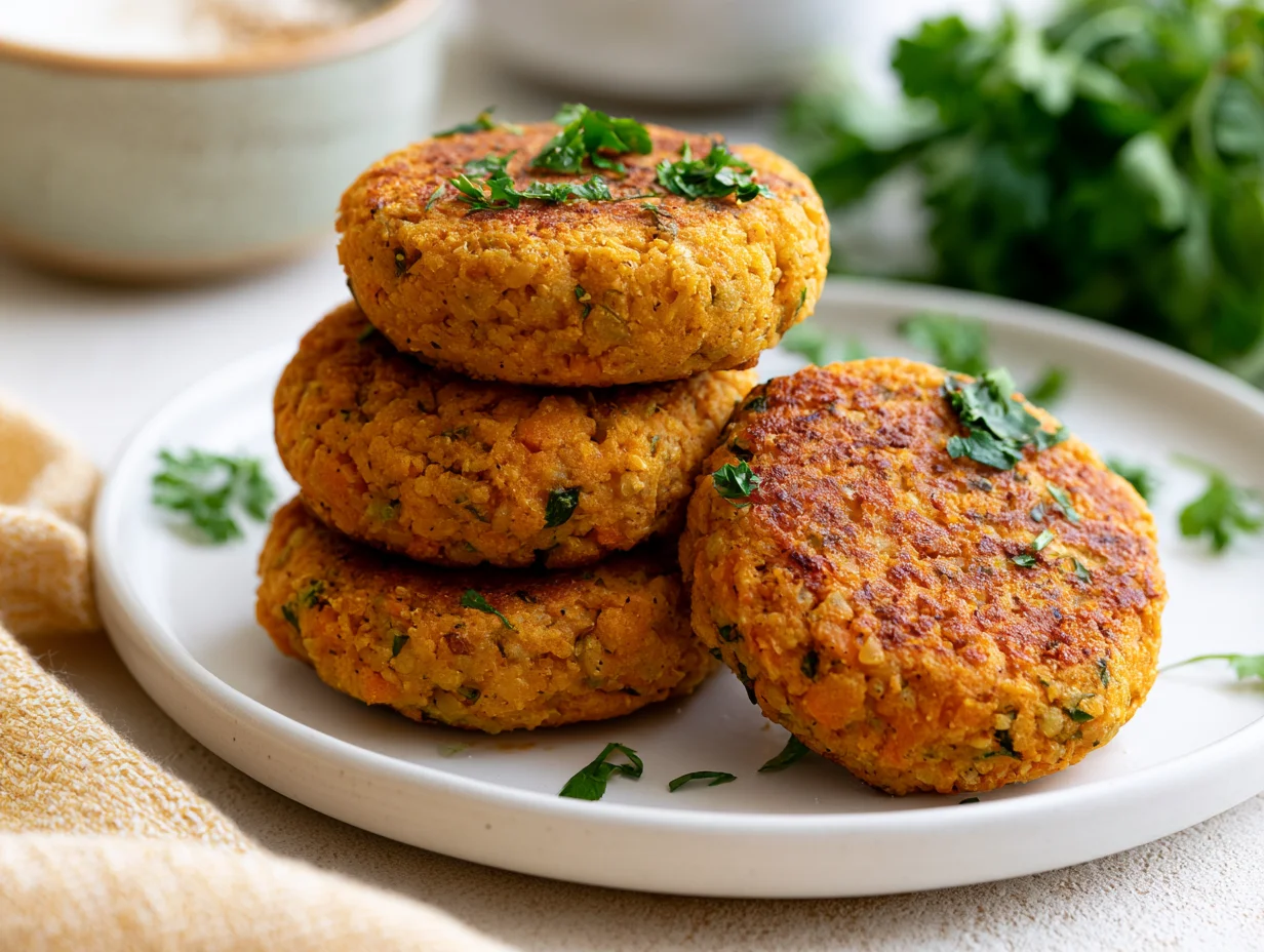 Nutritious Sweet Potato Red Lentil Patties Recipe