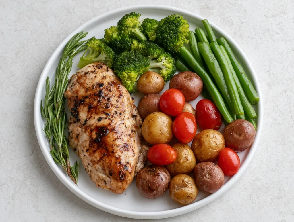 One Pan Balsamic Chicken and Veggies Recipe