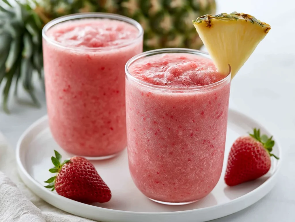 Pineapple Strawberry Slushies Recipe