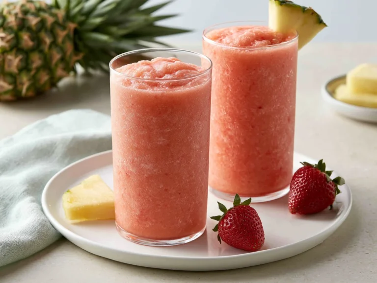 Pineapple Strawberry Slushies Recipe