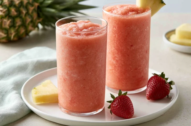 Pineapple Strawberry Slushies Recipe