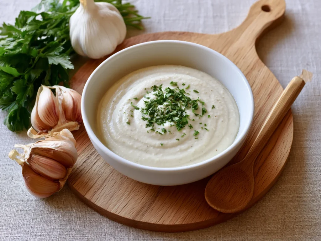 Rich Garlic Sauce for Pizza Recipe