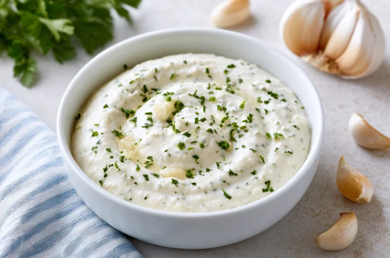 Rich Garlic Sauce for Pizza Recipe