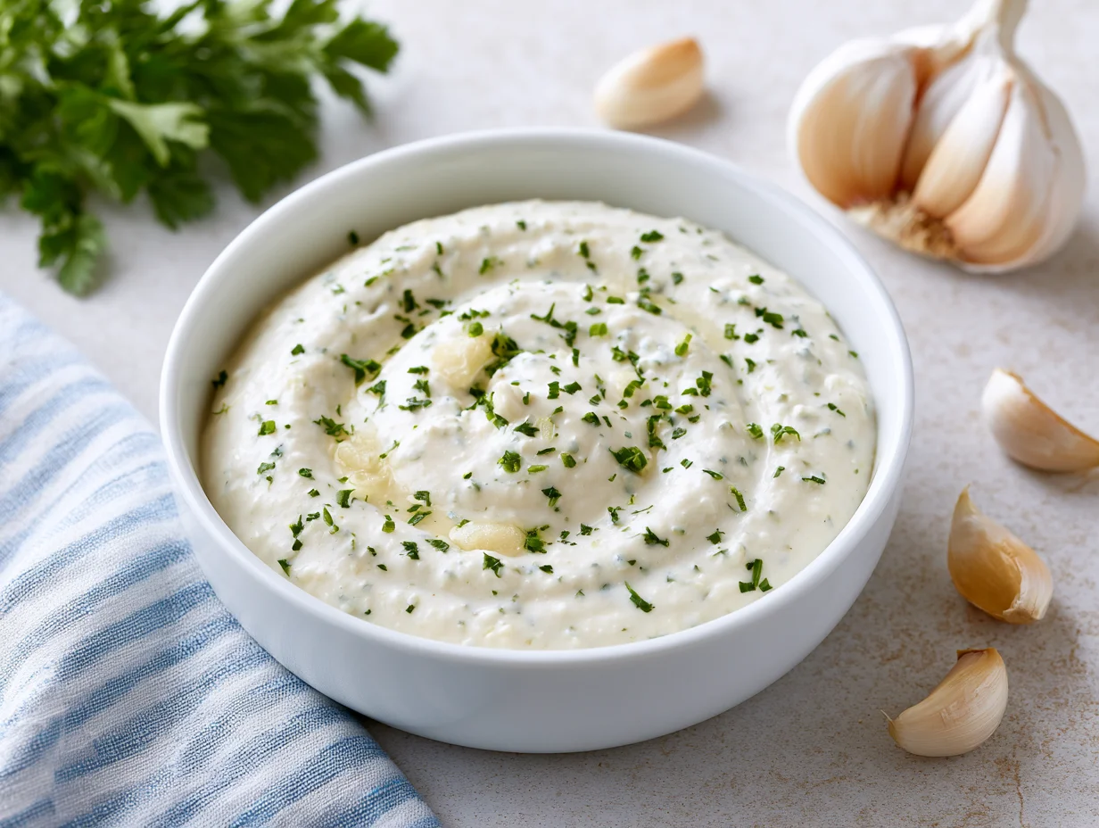 Rich Garlic Sauce for Pizza Recipe