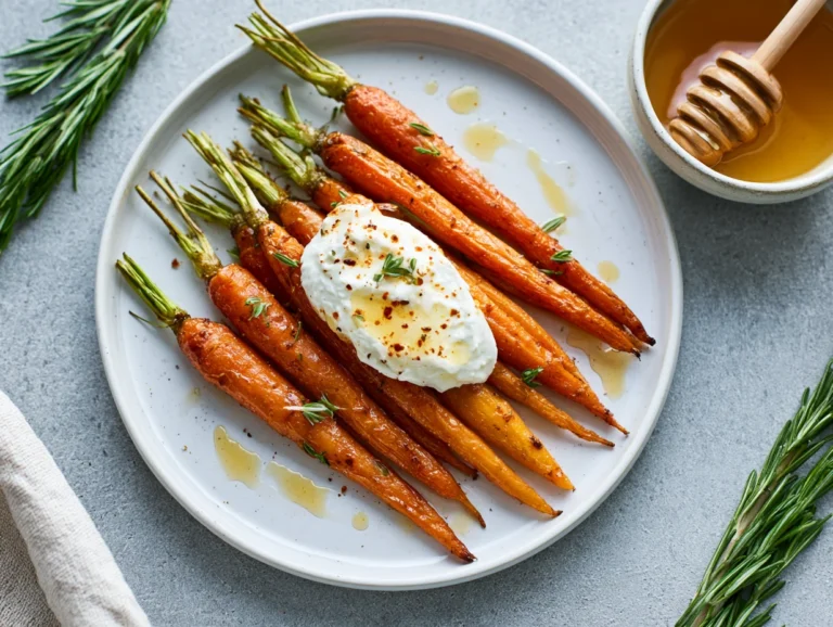 Roasted Carrots with Whipped Ricotta Hot Honey Recipe