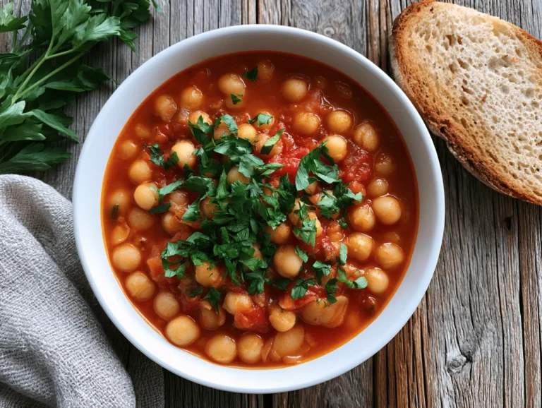 Rustic Chickpea Stew Recipe