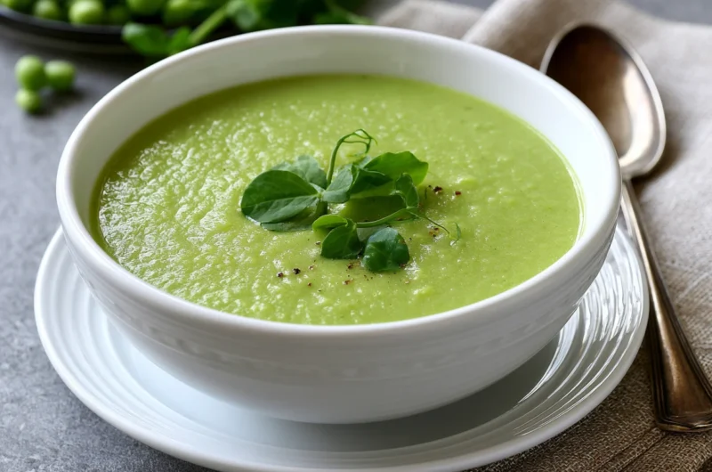Silky Creamy Pea Soup Recipe