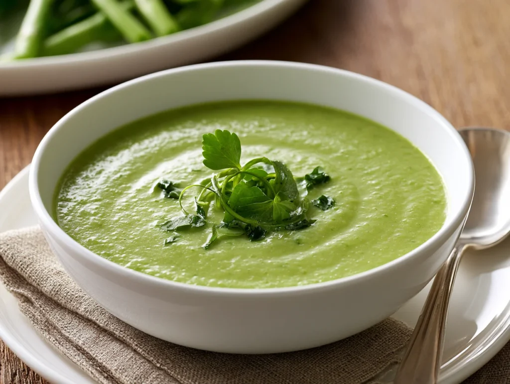 Silky Creamy Pea Soup Recipe
