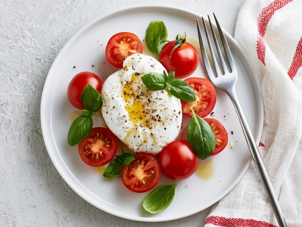 Simple Tomato Burrata Salad Recipe