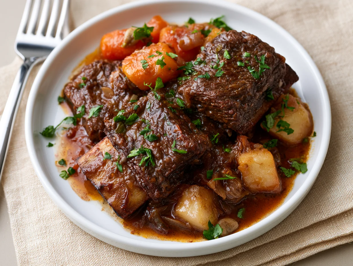 Slow-Braised Wine Braised Short Ribs Recipe