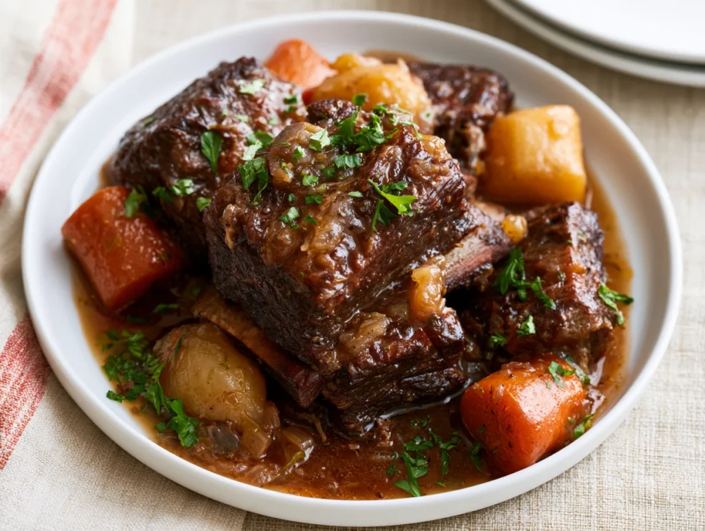 Slow-Braised Wine Braised Short Ribs Recipe