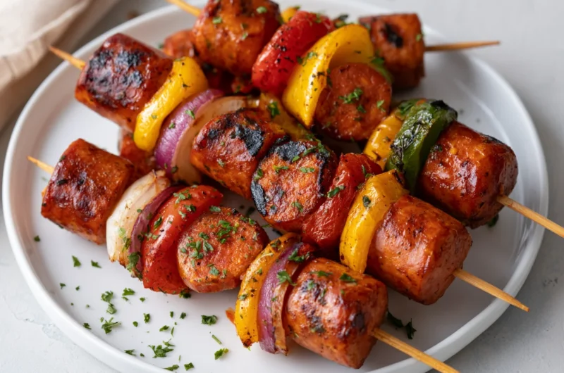 Smoky Grilled Kielbasa Kabobs Recipe
