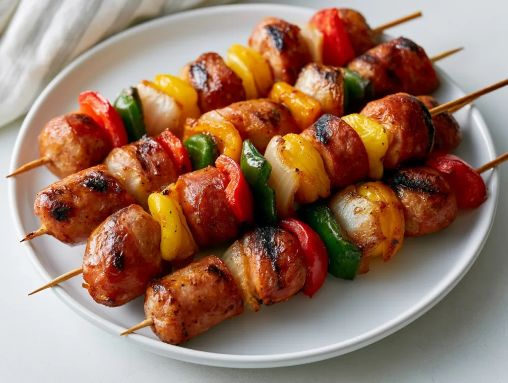 Smoky Grilled Kielbasa Kabobs Recipe