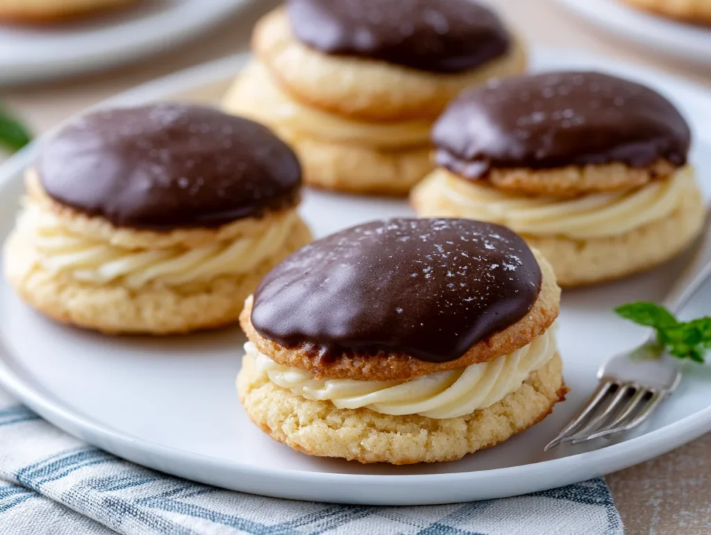 Soft Boston Cream Pie Cookies Recipe