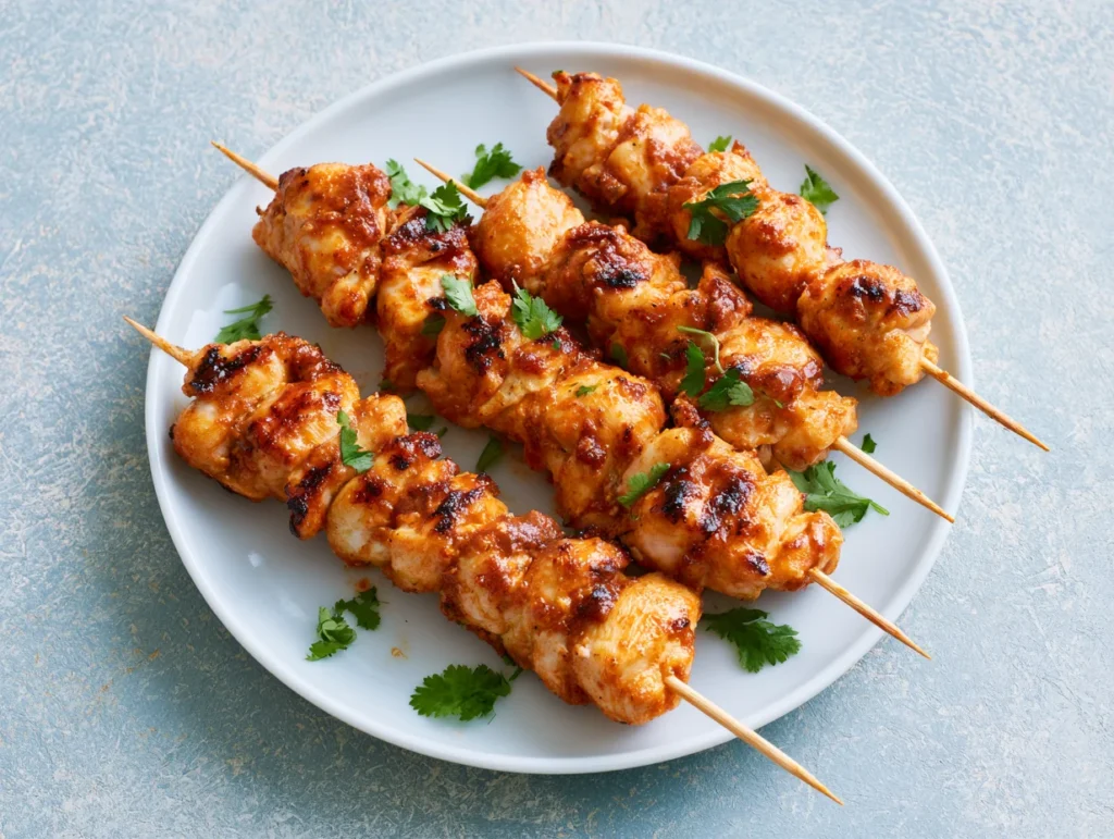 Spicy Bang Bang Chicken Skewers Recipe