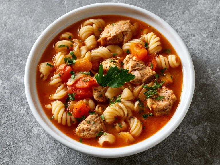 Spicy Cajun Chicken Pasta Soup Recipe