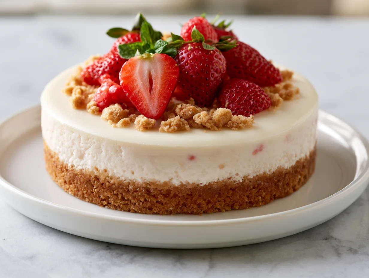 Strawberry Crunch Cheesecake Recipe