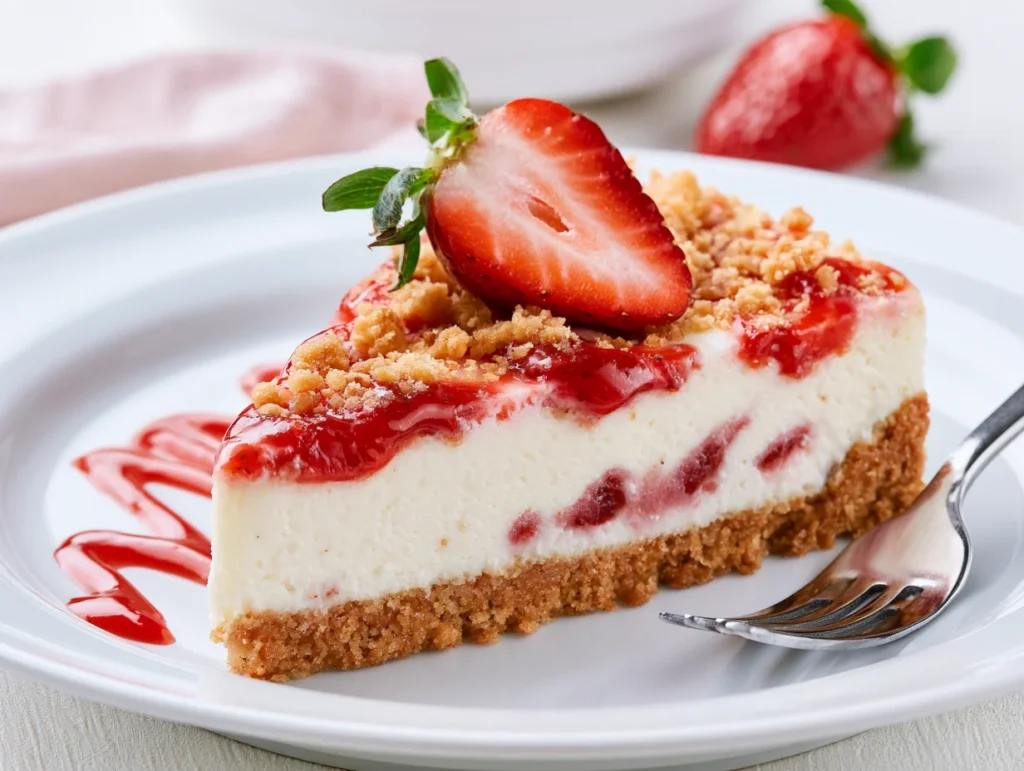 Strawberry Crunch Cheesecake Recipe