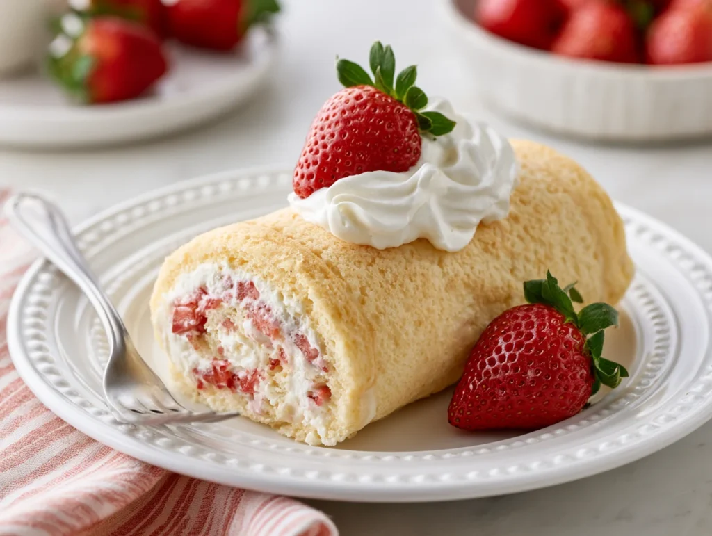 Strawberry Shortcake Cheesecake Rolls Recipe