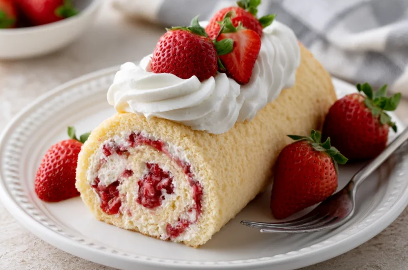 Strawberry Shortcake Cheesecake Rolls Recipe