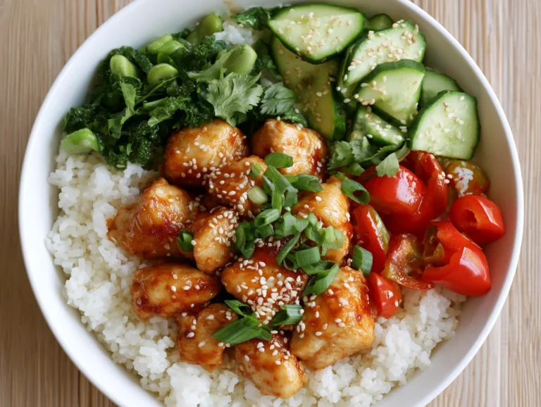 Sweet Chili Chicken Rice Bowls Recipe