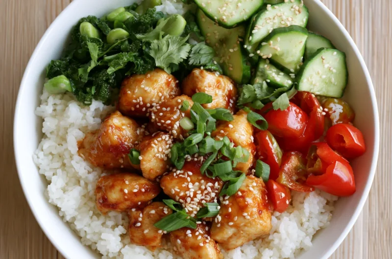 Sweet Chili Chicken Rice Bowls Recipe