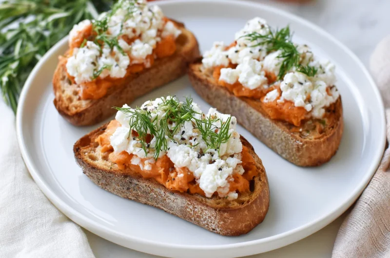 Sweet Potato Cottage Cheese Toast Recipe