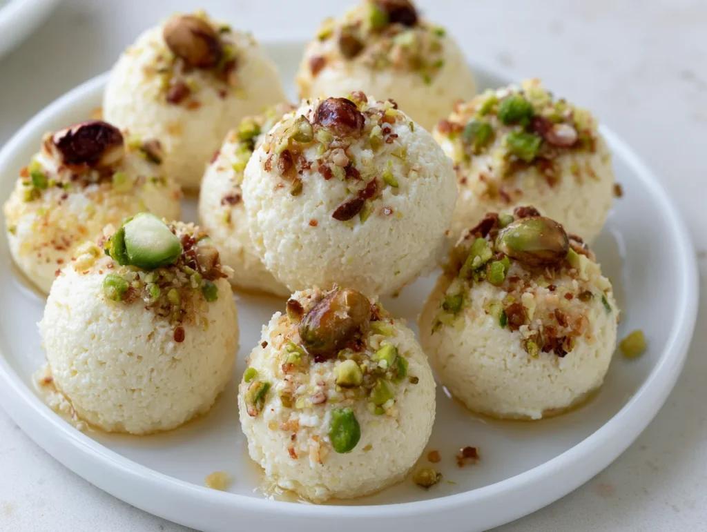 Sweet Ricotta Pistachio Honey Bites Recipe