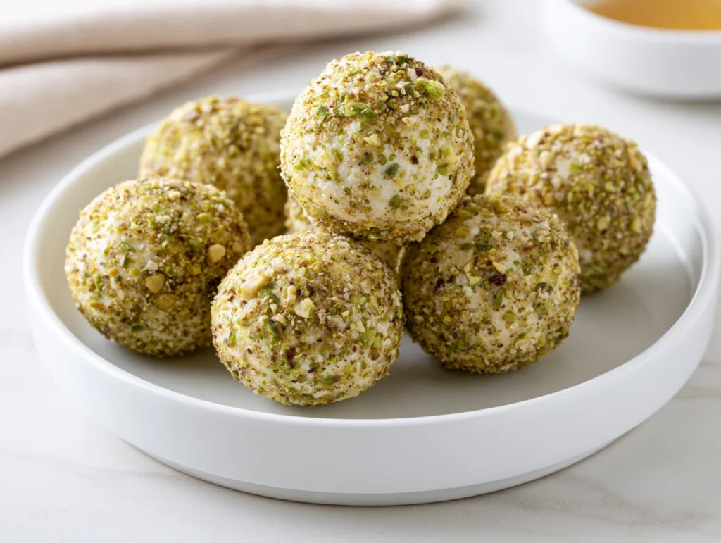 Sweet Ricotta Pistachio Honey Bites Recipe