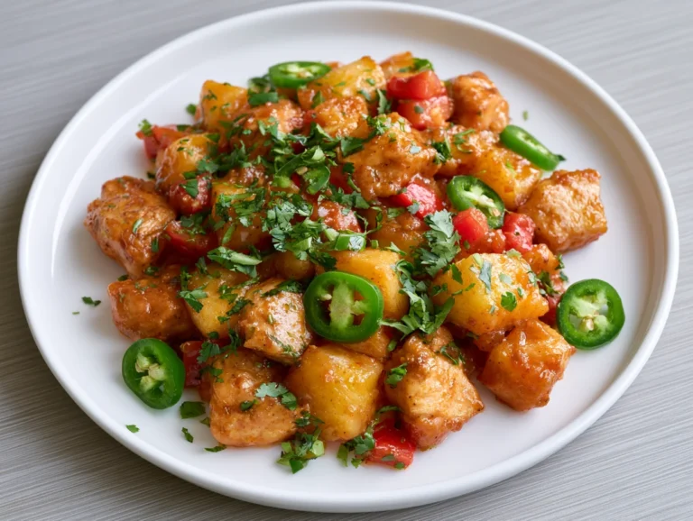 Sweet-Spicy Jalapeno Peach Chicken Recipe