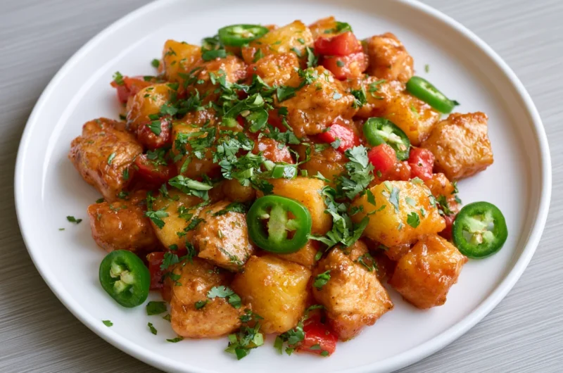 Sweet-Spicy Jalapeno Peach Chicken Recipe