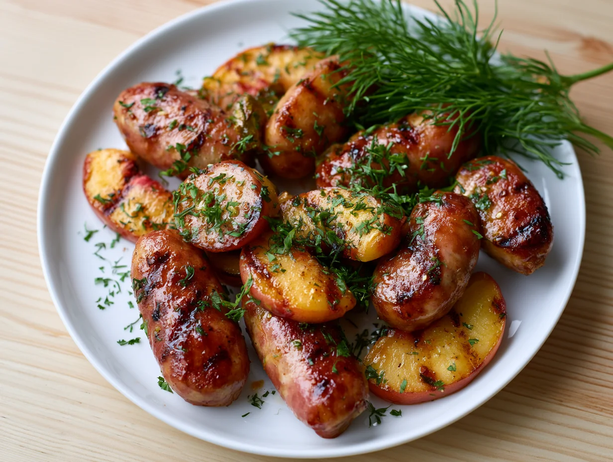 Sweet-Spicy Jalapeno Peach Kielbasa Recipe