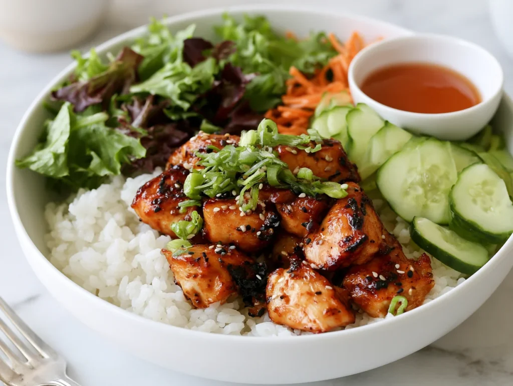 Sweet-Spicy Korean BBQ Chicken Bowls Recipe