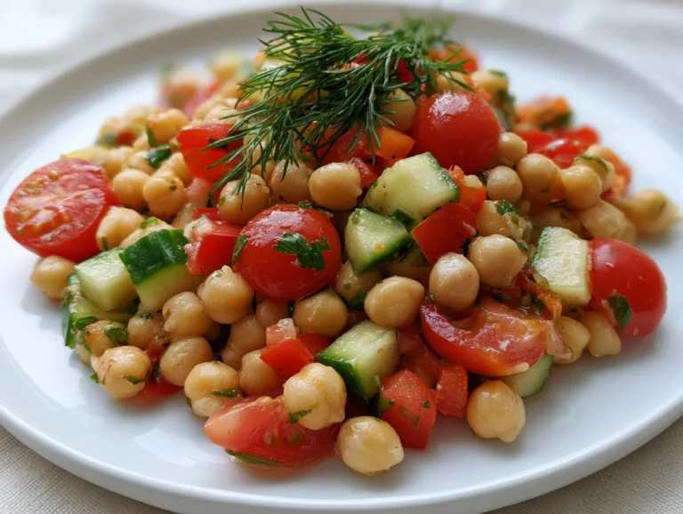 Tangy Chili Lime Garbanzo Bean Salad Recipe
