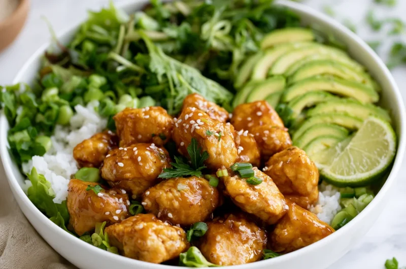 Tasty Hot Honey Chicken Bowls Recipe