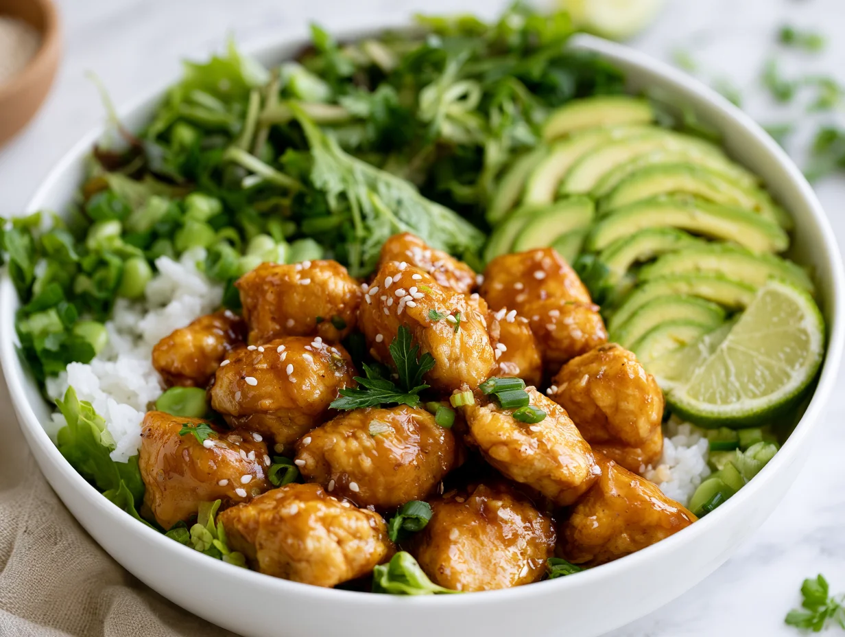 Tasty Hot Honey Chicken Bowls Recipe