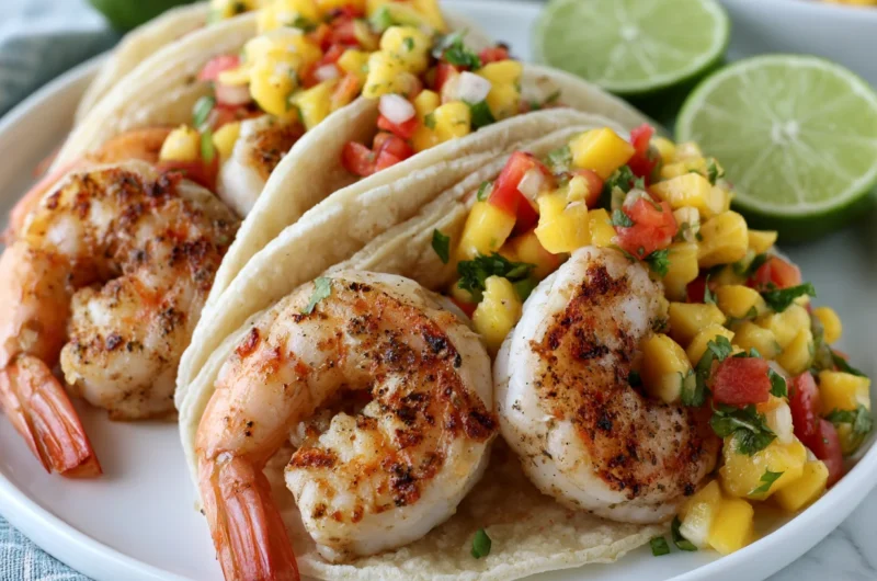 Tasty Shrimp Tacos with Mango Salsa Recipe