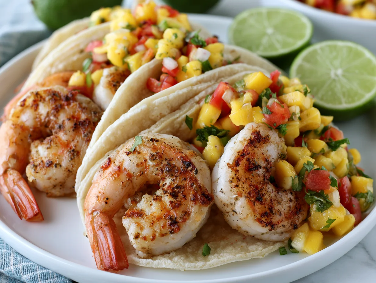 Tasty Shrimp Tacos with Mango Salsa Recipe