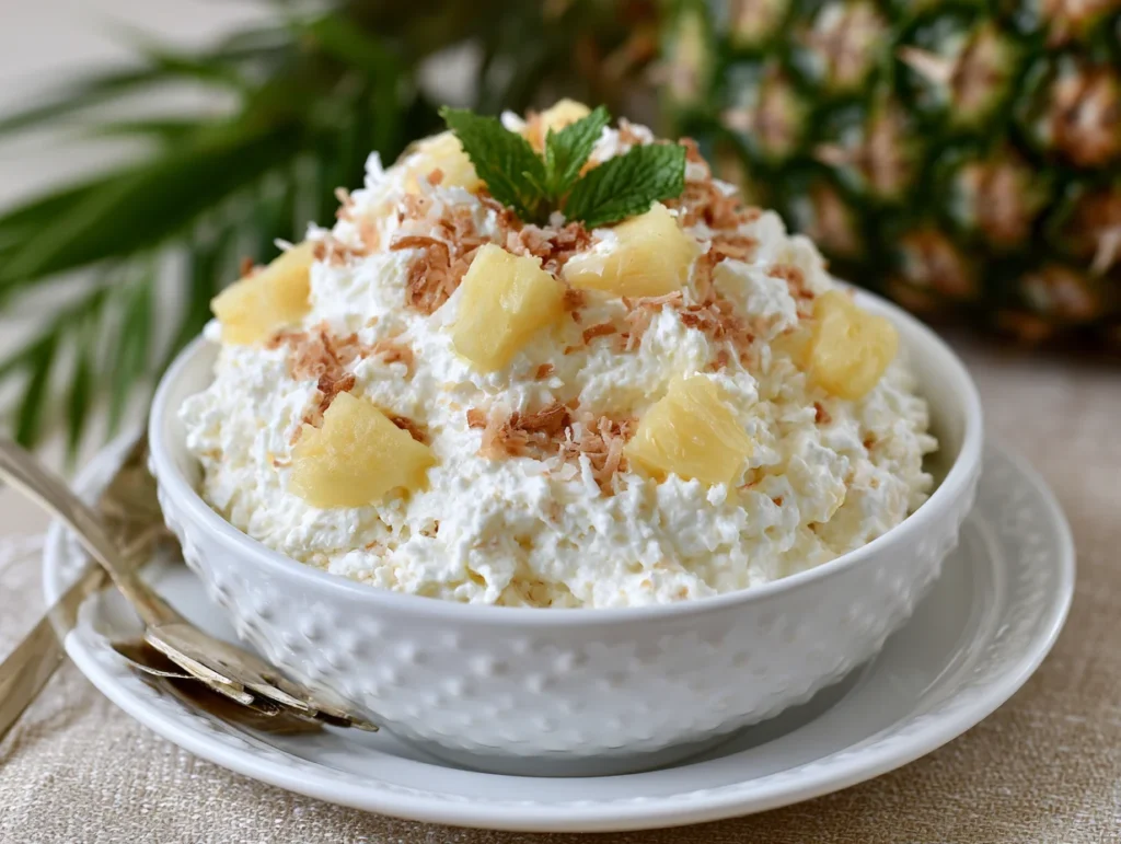 Tropical Pineapple Coconut Fluff Recipe