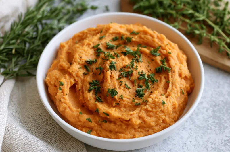 Velvety Mashed Sweet Potatoes Recipe