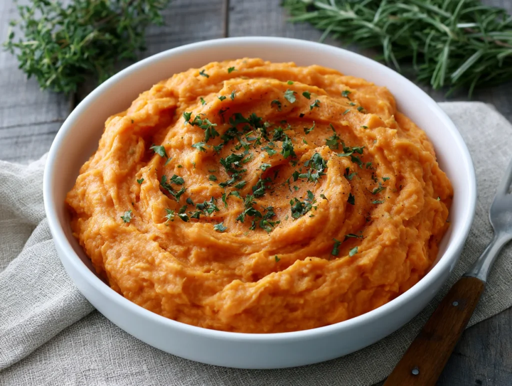 Velvety Mashed Sweet Potatoes Recipe