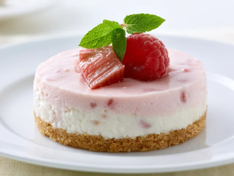Velvety Rhubarb Cheesecake Recipe