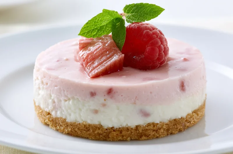 Velvety Rhubarb Cheesecake Recipe