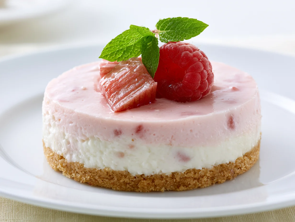 Velvety Rhubarb Cheesecake Recipe